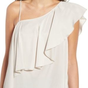 Volcom/ Stone Row One Shoulder Ruffle Tank Top XS